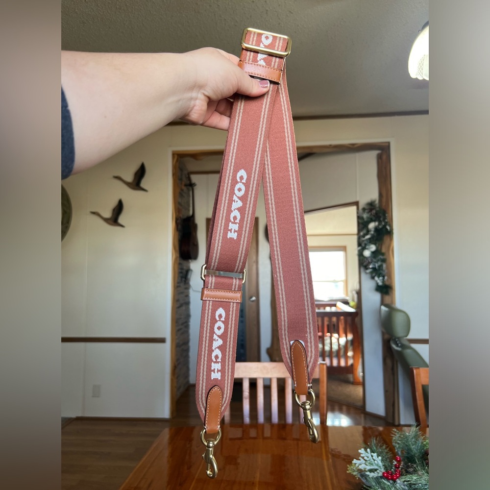 Coach Colorblock Webbing Strap